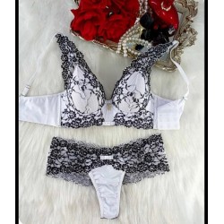 Conjunto Premium Império Branco c/ Preto Conjunto Premium Império Branco c/ Preto
