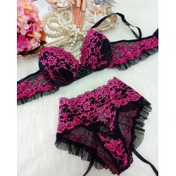 Conjunto Lacradora Império Preto c/ Rosa Conjunto Lacradora Império Preto c/ Rosa