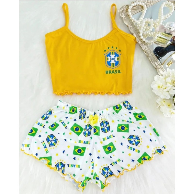 Pijama Virgínia Brasil CBF