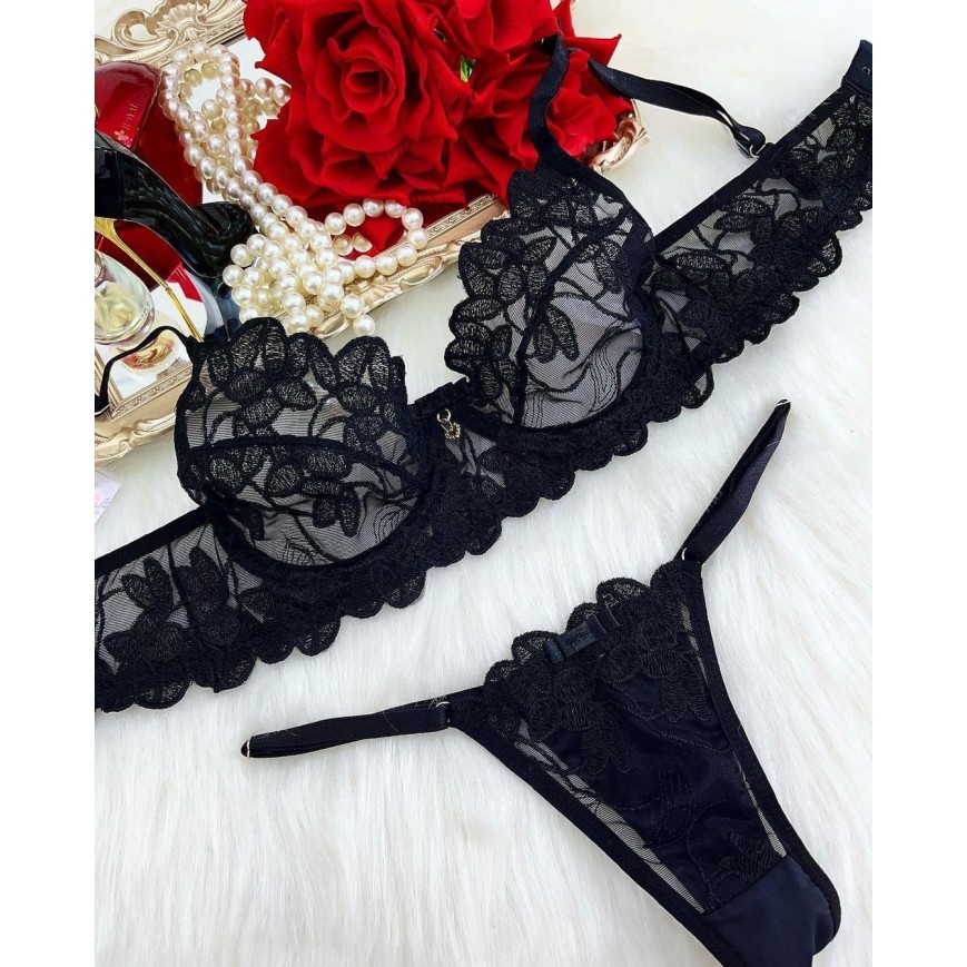 Conjunto Diva império Preto