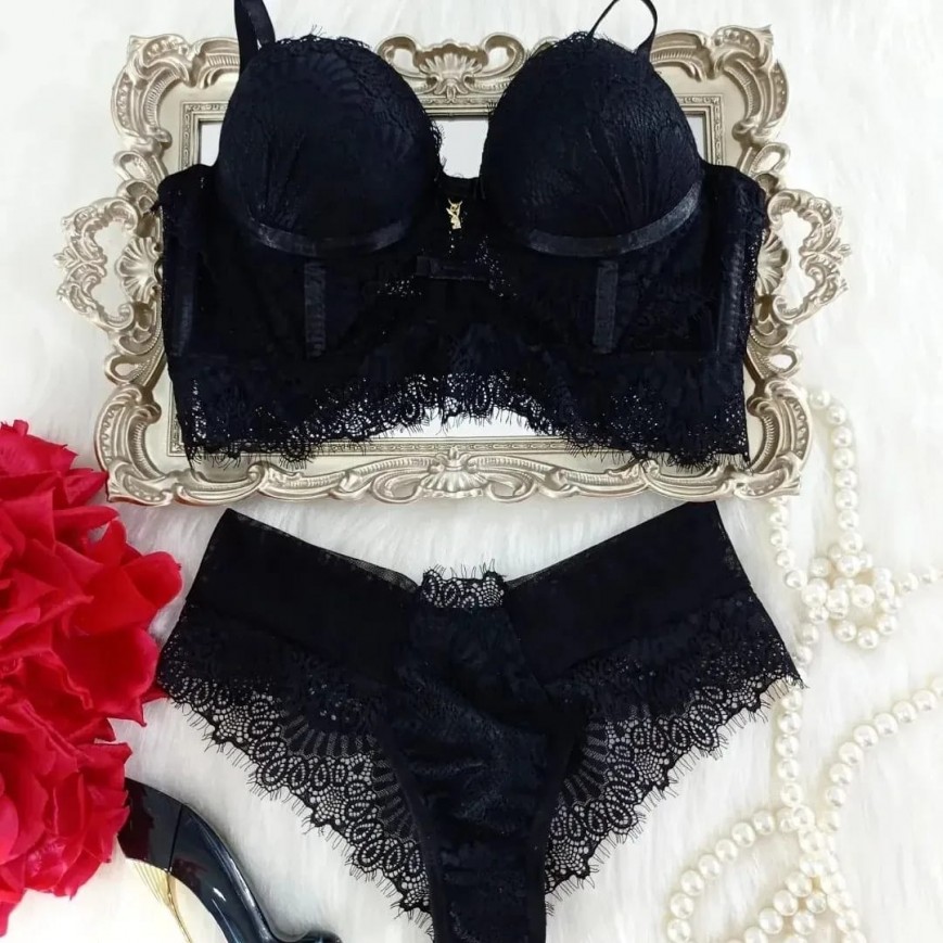 Conjunto Safira Preto Conjunto Safira Preto