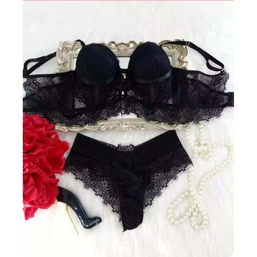 Conjunto Safira Preto Conjunto Safira Preto