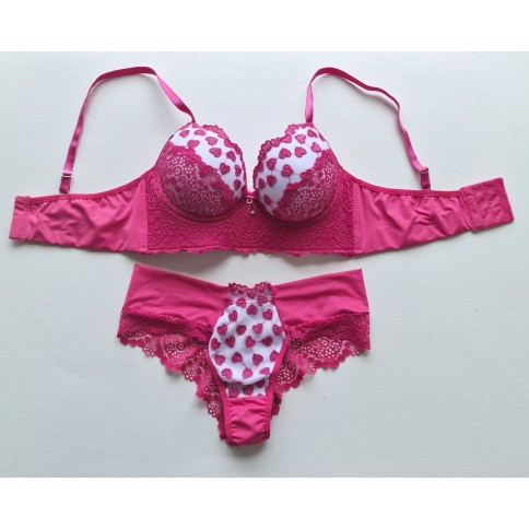 Conjunto Coração Império Rosa Conjunto Coração Império Rosa
