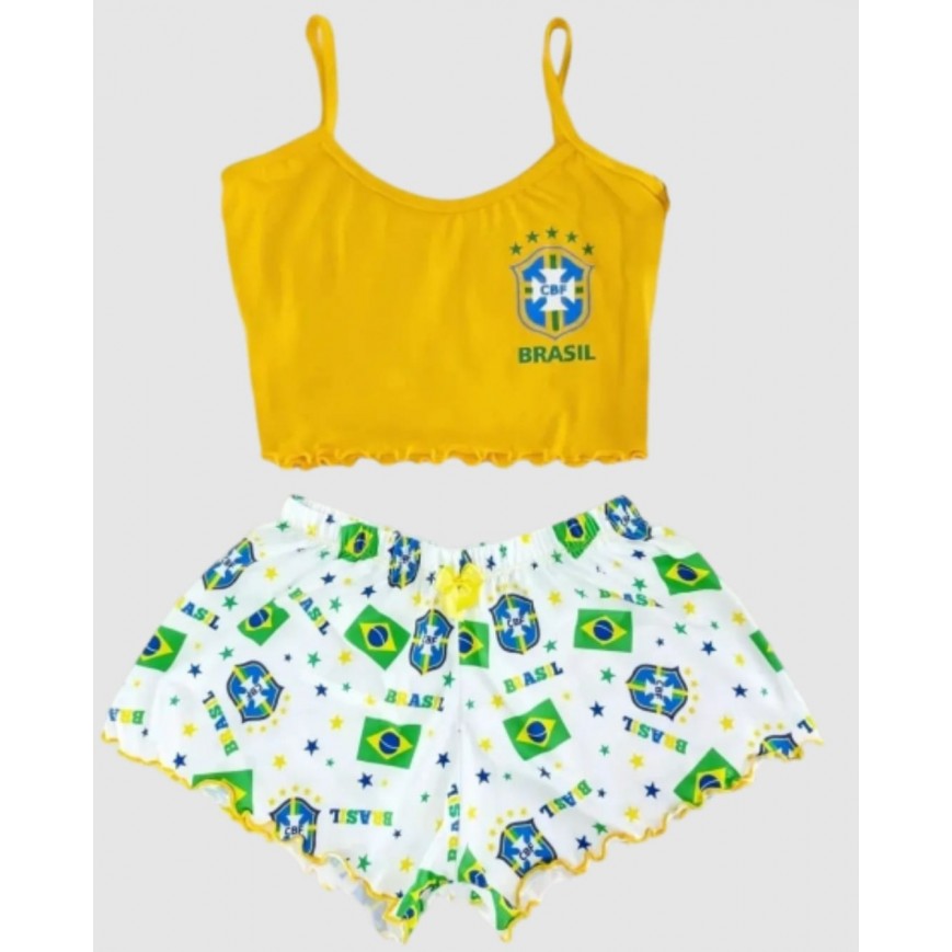 Pijama Virgínia Brasil CBF