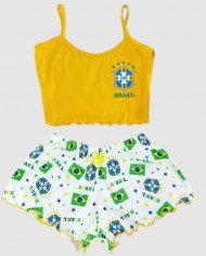 Pijama Virgínia Brasil CBF