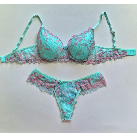 Conjunto Bicolor Império Azul Claro c/ Rosa Conjunto Bicolor Império Azul Claro c/ Rosa