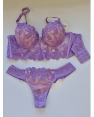 Conjunto Cropped Luxo Império Lilás Conjunto Cropped Luxo Império Lilás