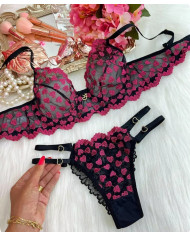 Conjunto Love Império Rosa Claro