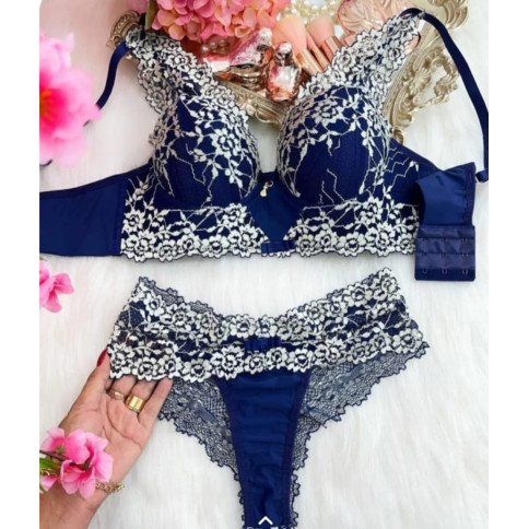 Conjunto Premium Império Azul C/Branco Conjunto Premium Império Azul C/Branco