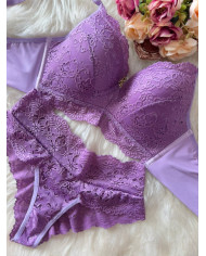 Conjunto Romance Rosa