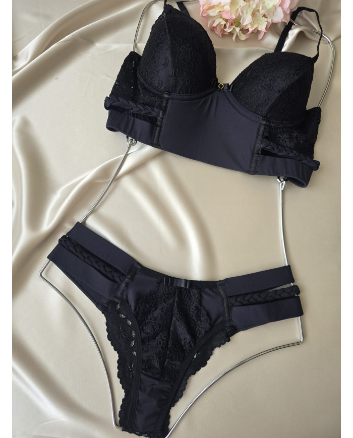 Conjunto Rapunzel Preto
