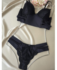 Conjunto Rapunzel Preto