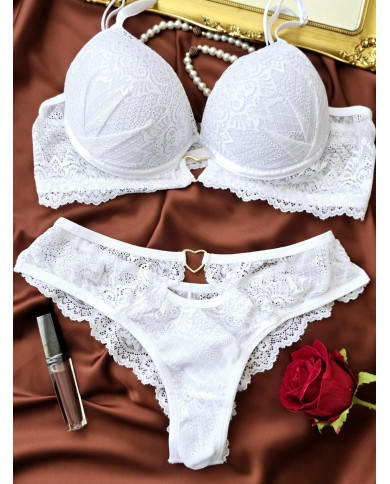 Conjunto Coração Branco Conjunto Coração Branco