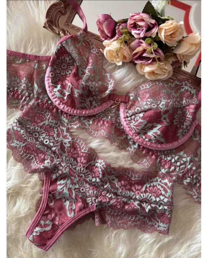 Conjunto S/Bojo C/Aro Rosa C/Azul