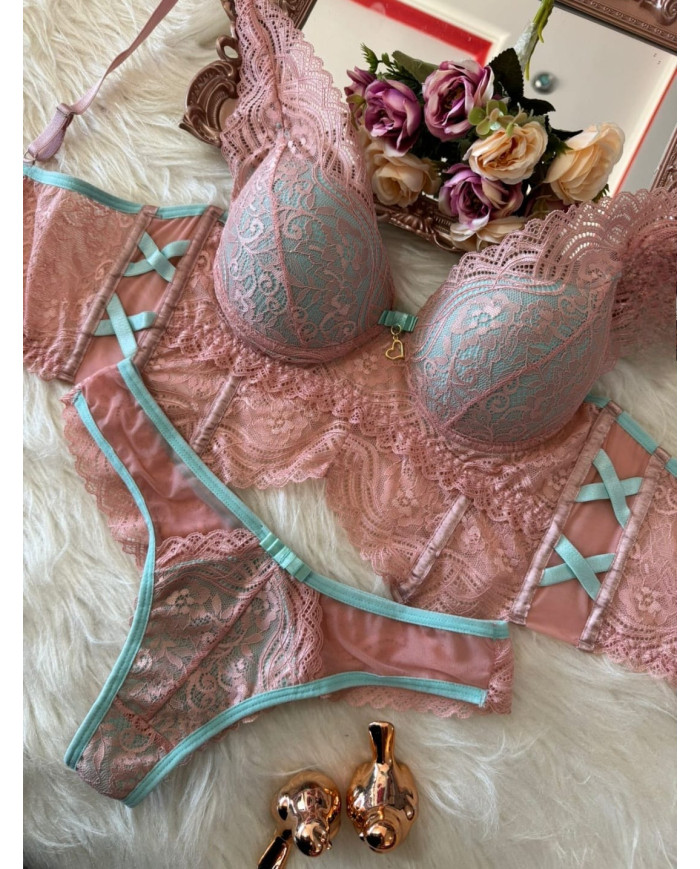 Conjunto Luara Rosa C/ Verde