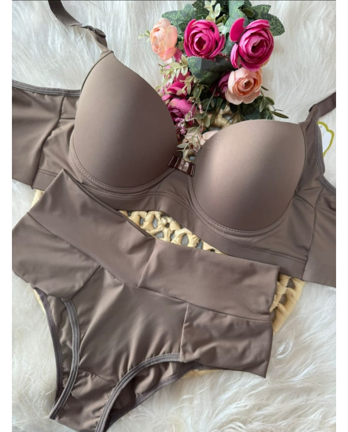 Conjunto Liso Reforçado Beje