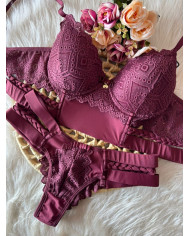 Conjunto Rapunzel Vinho