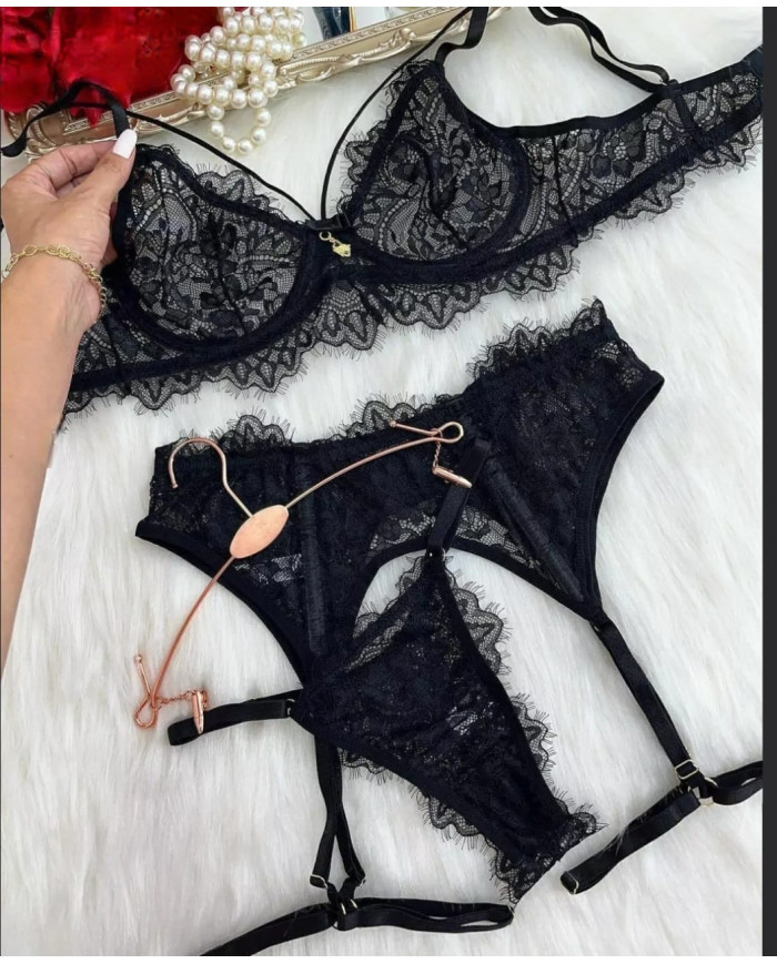 Conjunto Paixão Ardente Preto